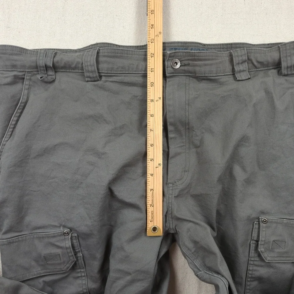 Duluth Trading Pants Mens 48x34 Khaki Flex Fire Hose Cargo Relaxed Utility